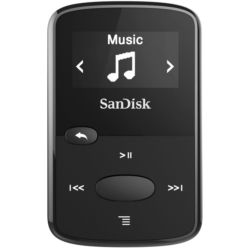 Sandisk 8gb Clip Jam Mp3 Player Black Sdmx26 008g G46k B H