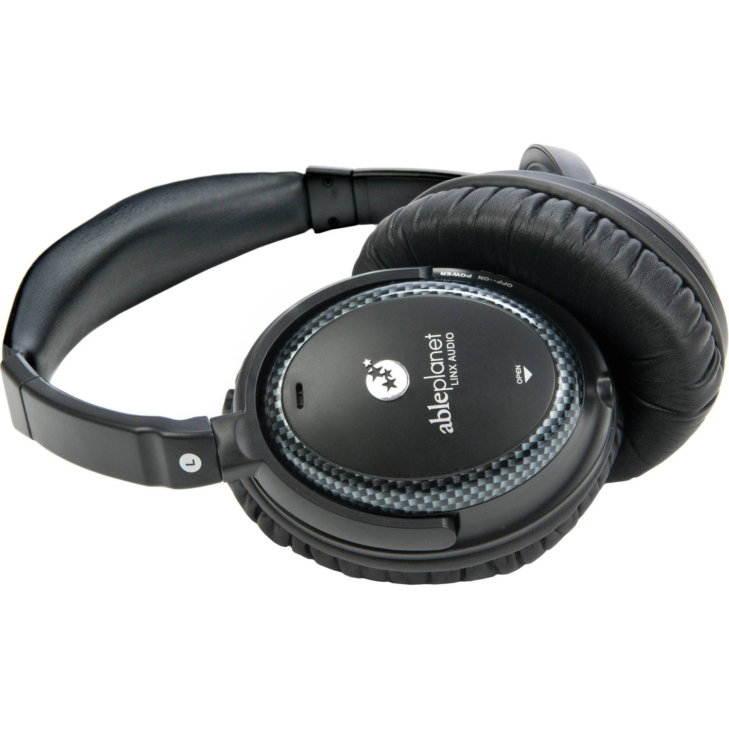 able planet nc200b true fidelity foldable active noise canceling headphones