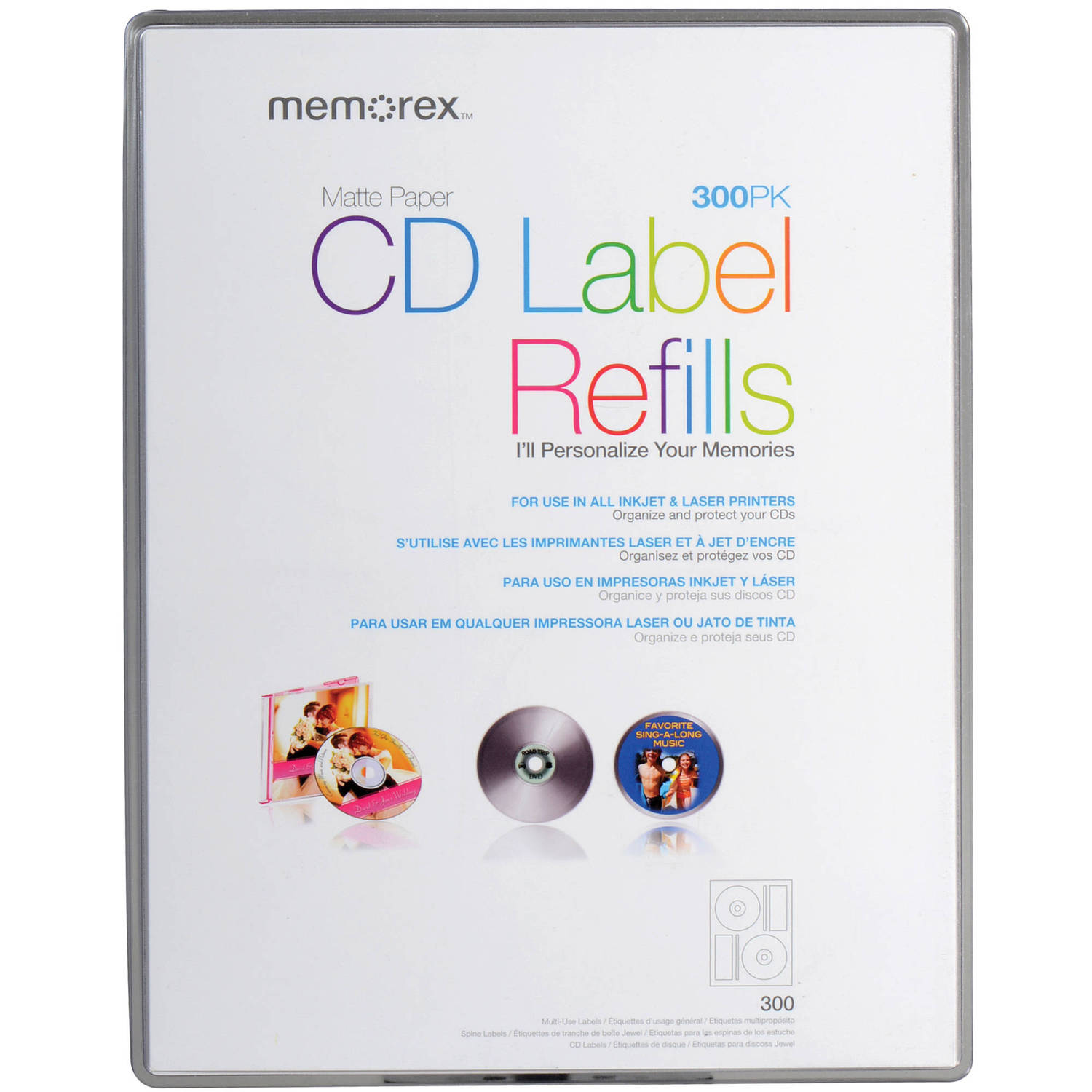 print on memorex cd labels