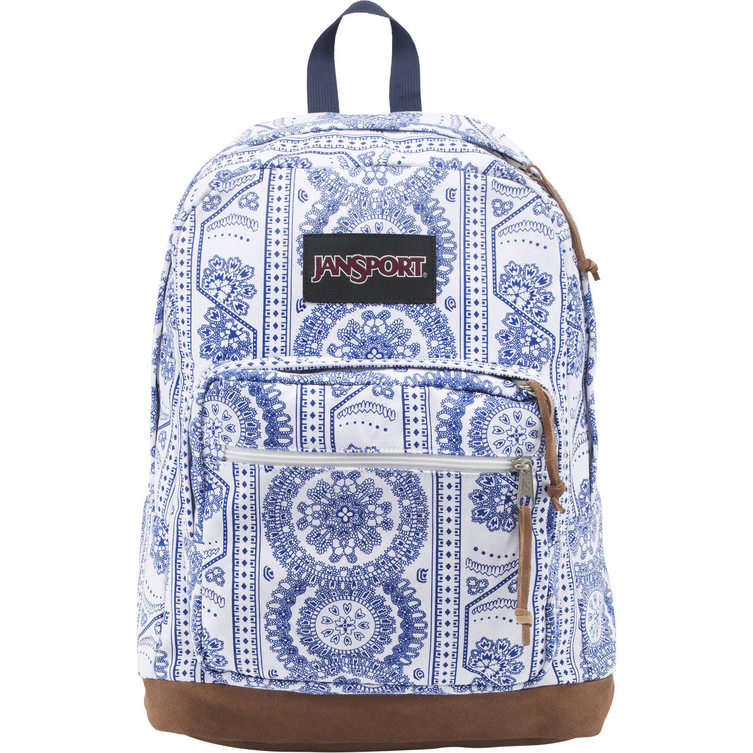 jansport backpack white and blue