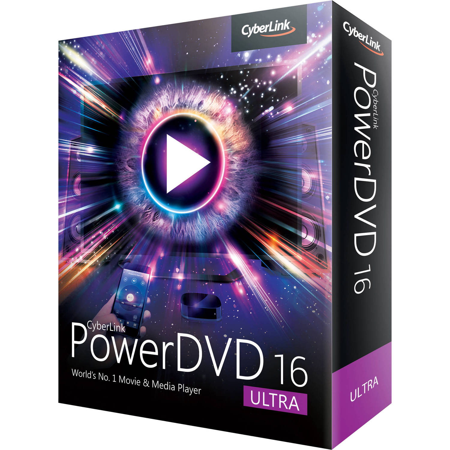 Cyberlink Powerdvd 16 Ultra Edition Boxed Dvd Eg00 Rpu0 00 B H