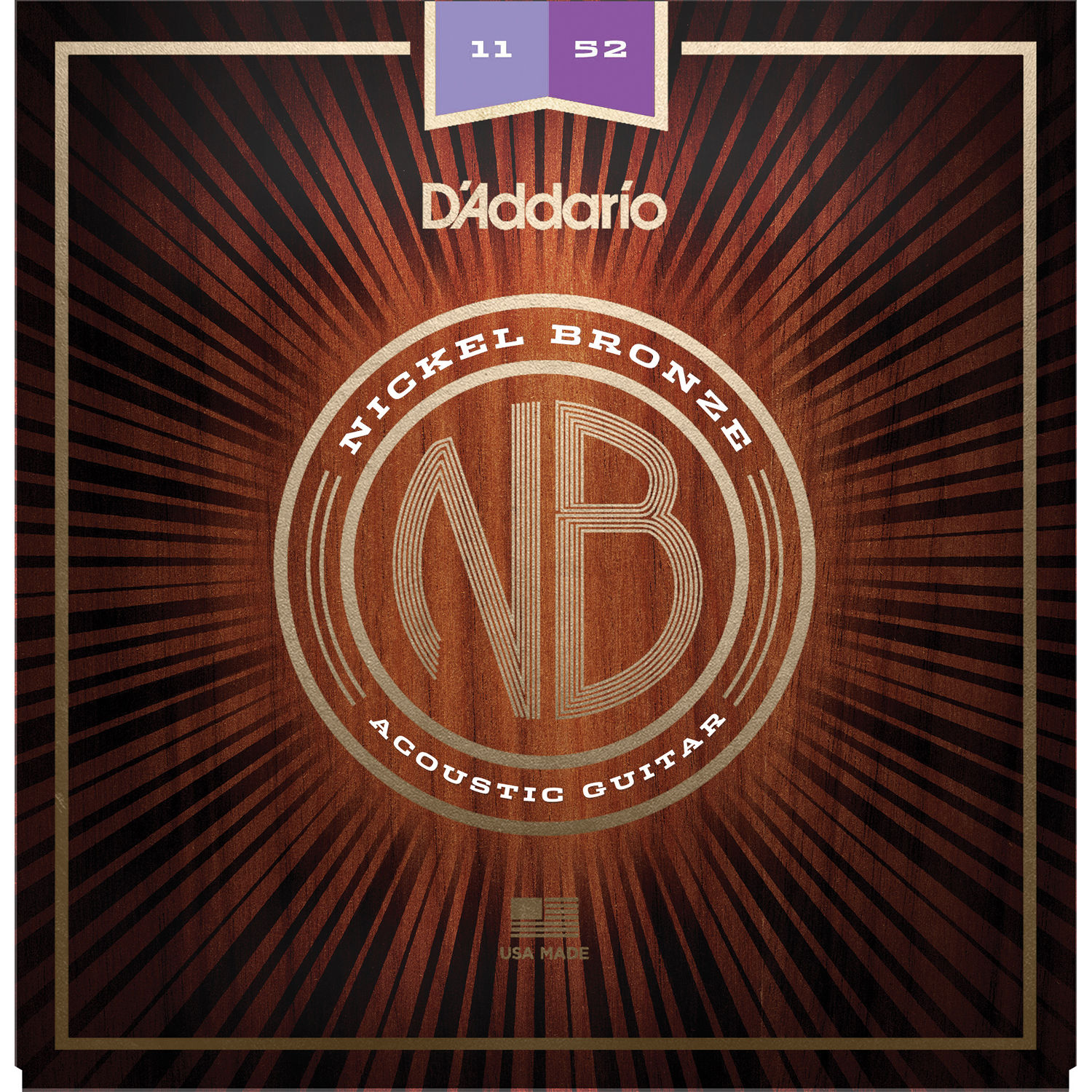 D Addario Nb1152 Custom Light Nickel Bronze Acoustic B H Custom Light Nickel Bronze Acoustic