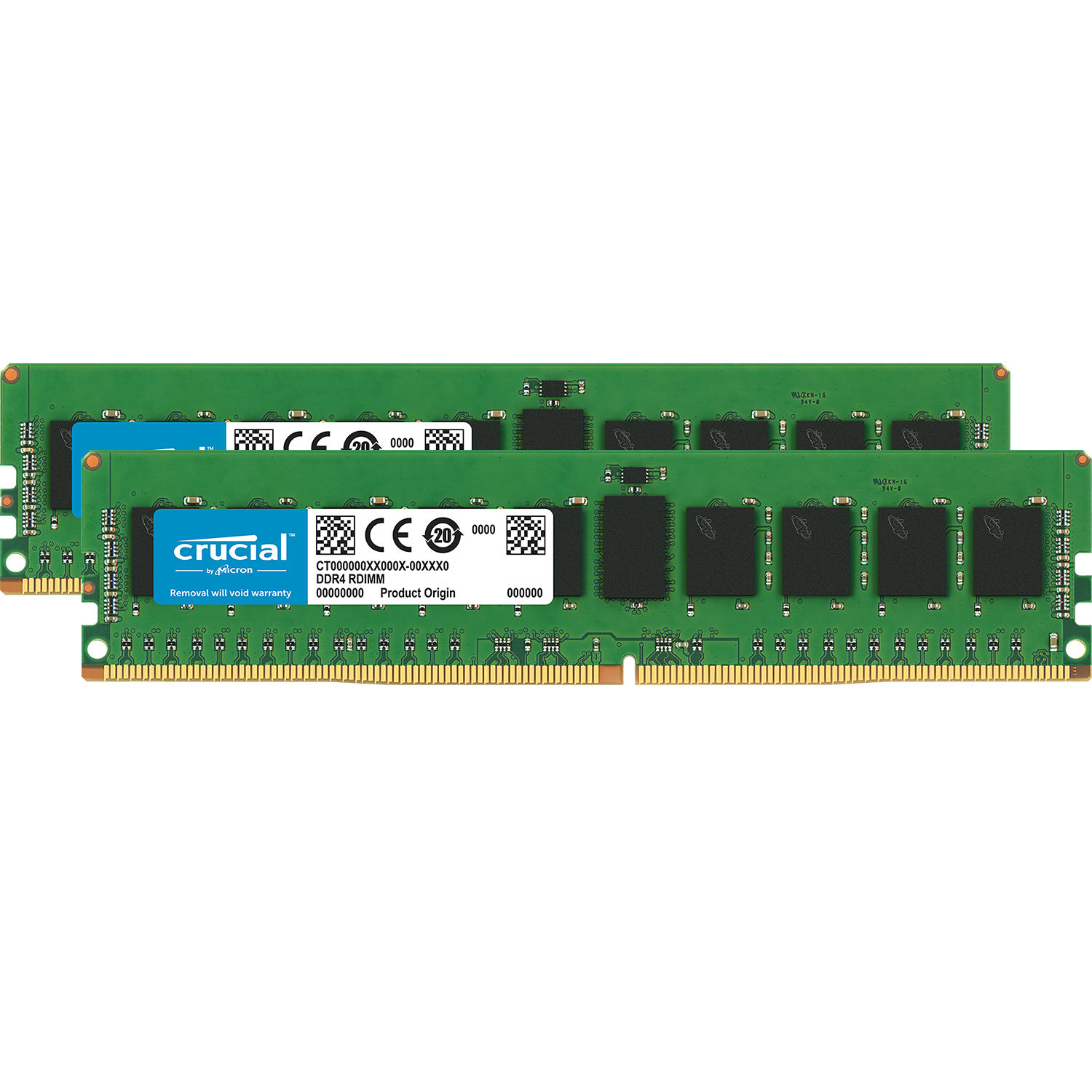 Crucial 16GB DDR4-2666 RDIMM Memory Kit (2 x 8) CT2K8G4RFD8266