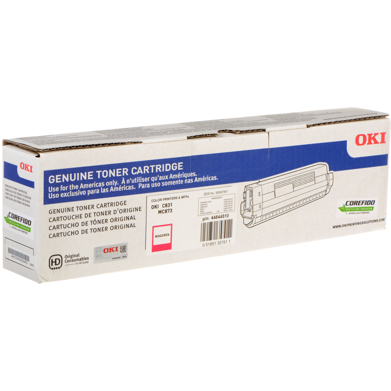 oki mc873 toner