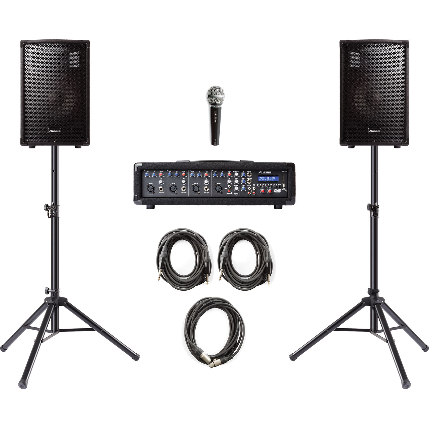 alesis portable pa system