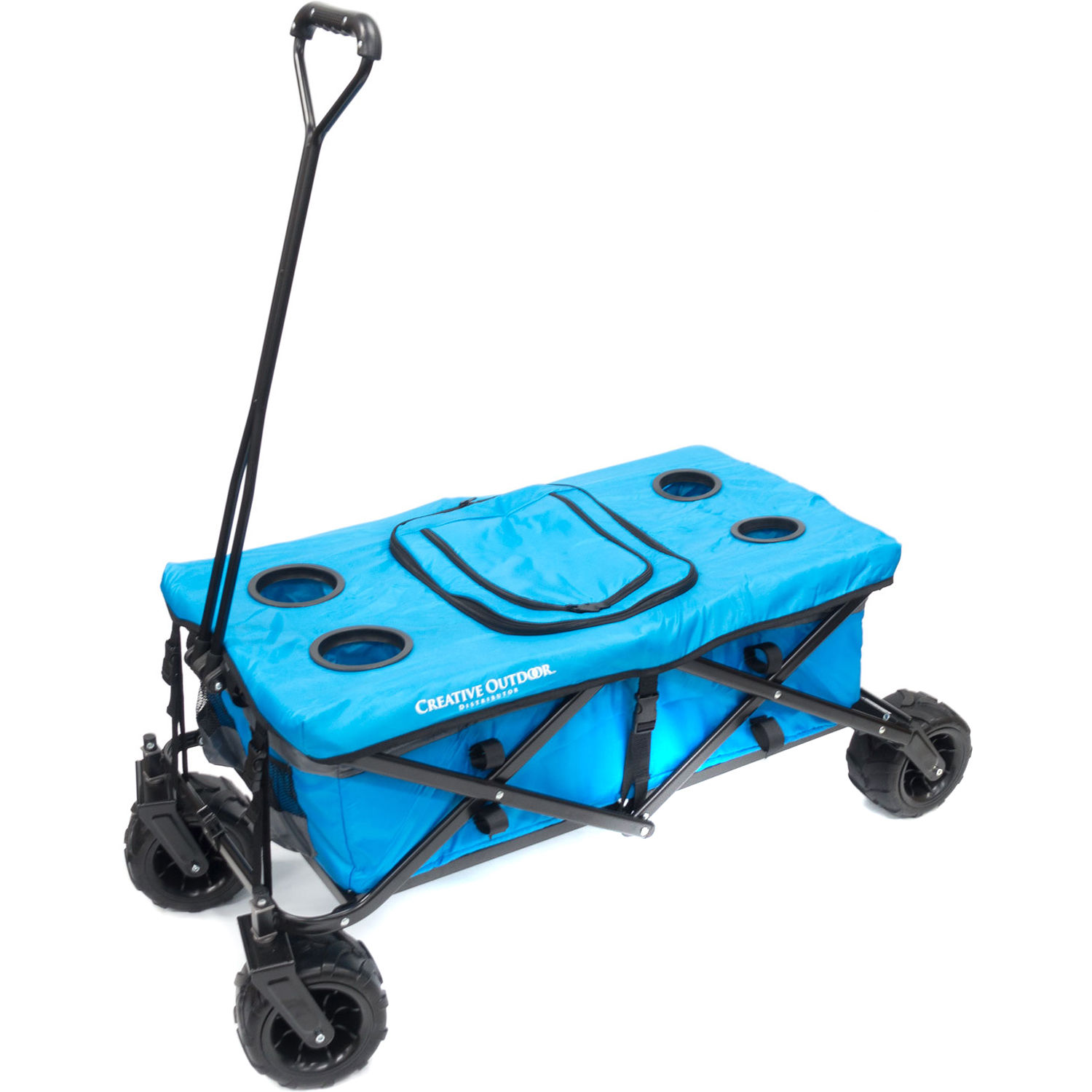 Creative Outdoor Distributor Big Wheel All Terrain Cooler Wagon Blue