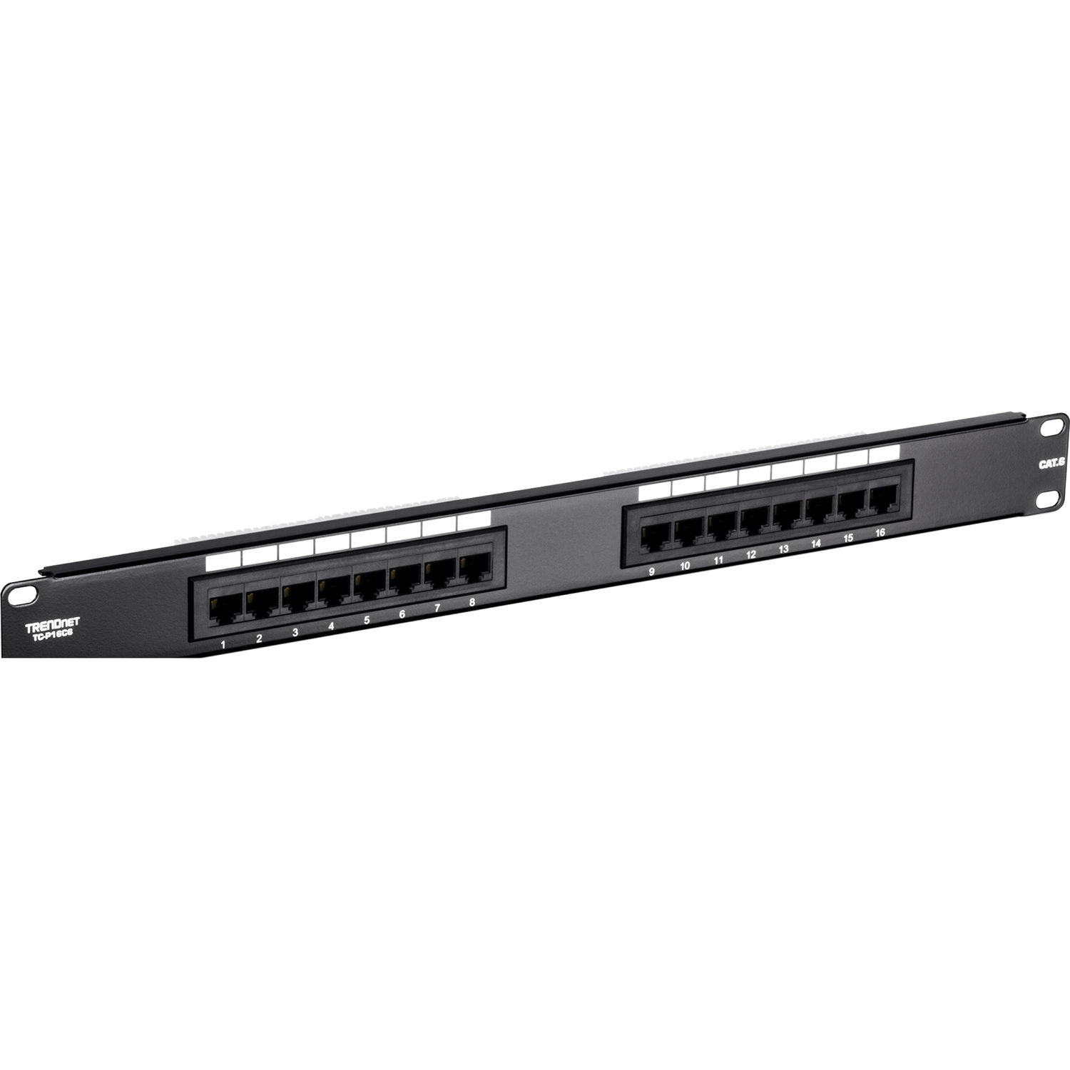 16 port cat6 patch panel wall mount