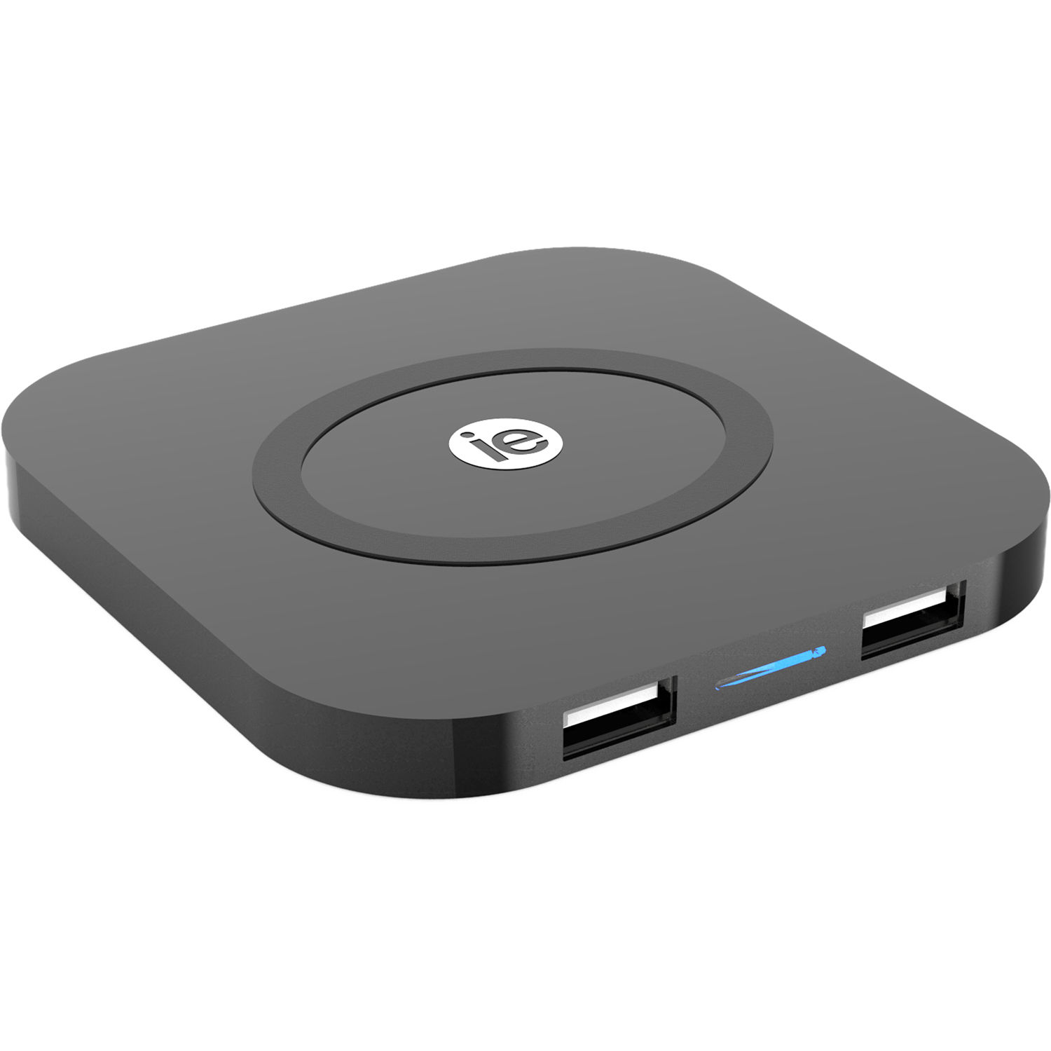 Iessentials Wireless Charging Pad With 2 Usb Type A Ports