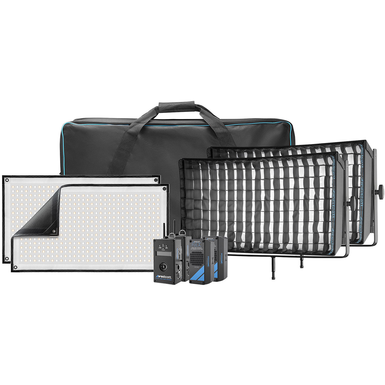 Westcott Flex Cine Dmx Bi Color Led Mat Two Light Fixture Kit 1 X 2
