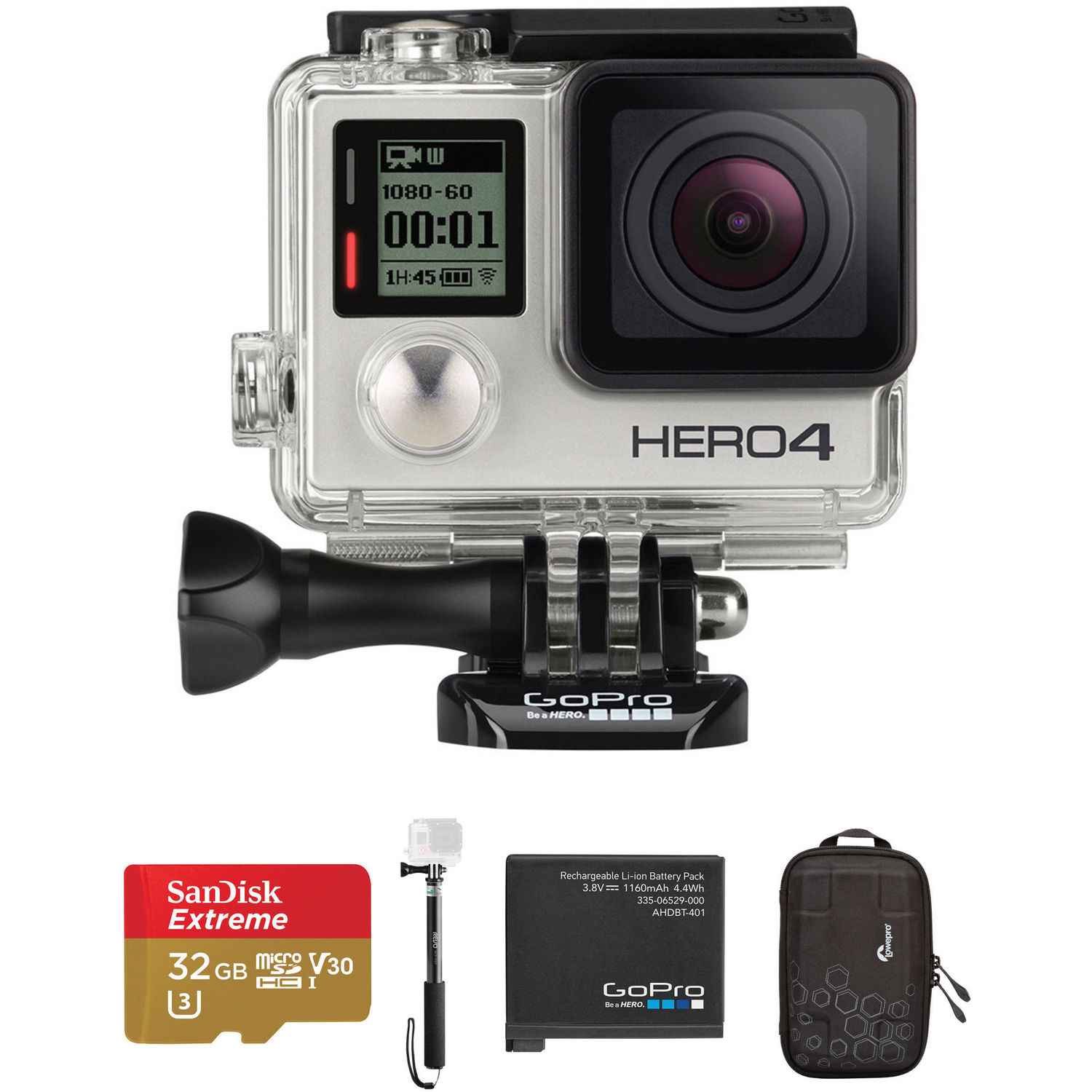 Gopro Hero4 Silver Beginners Kit B H Photo Video
