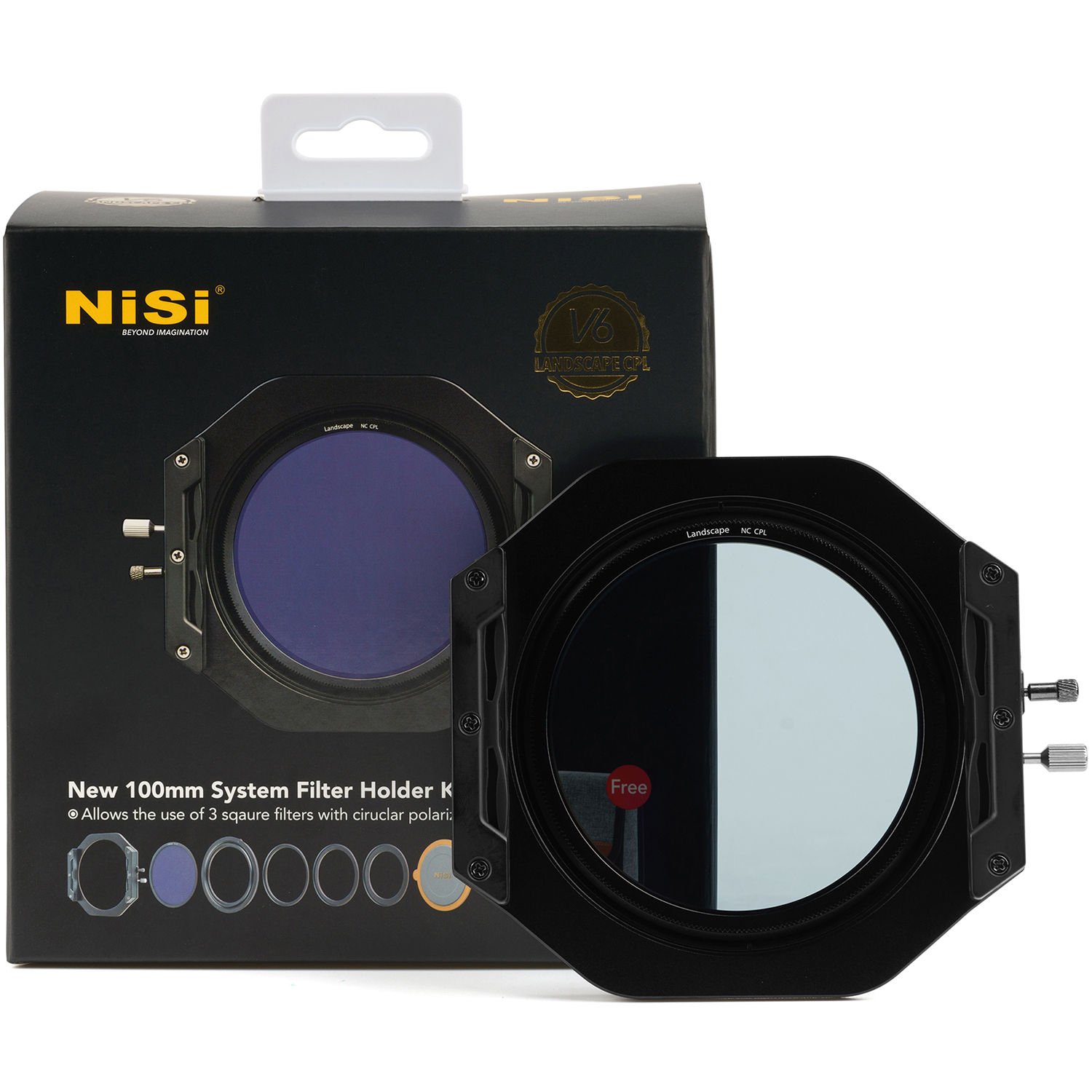 Nisi V6 100mm Filter Holder Kit With Enhanced Nip Fh100 V6 En