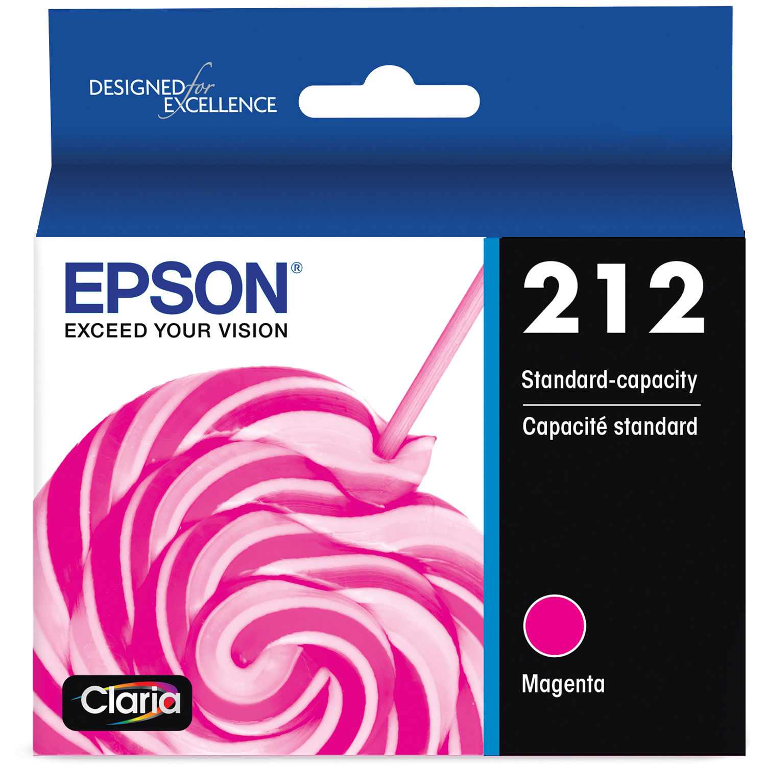 for Select Epson Expression and Workforce Printers T212XL320-S EPSON T212 Claria Ink High Capacity Magenta Cartridge 