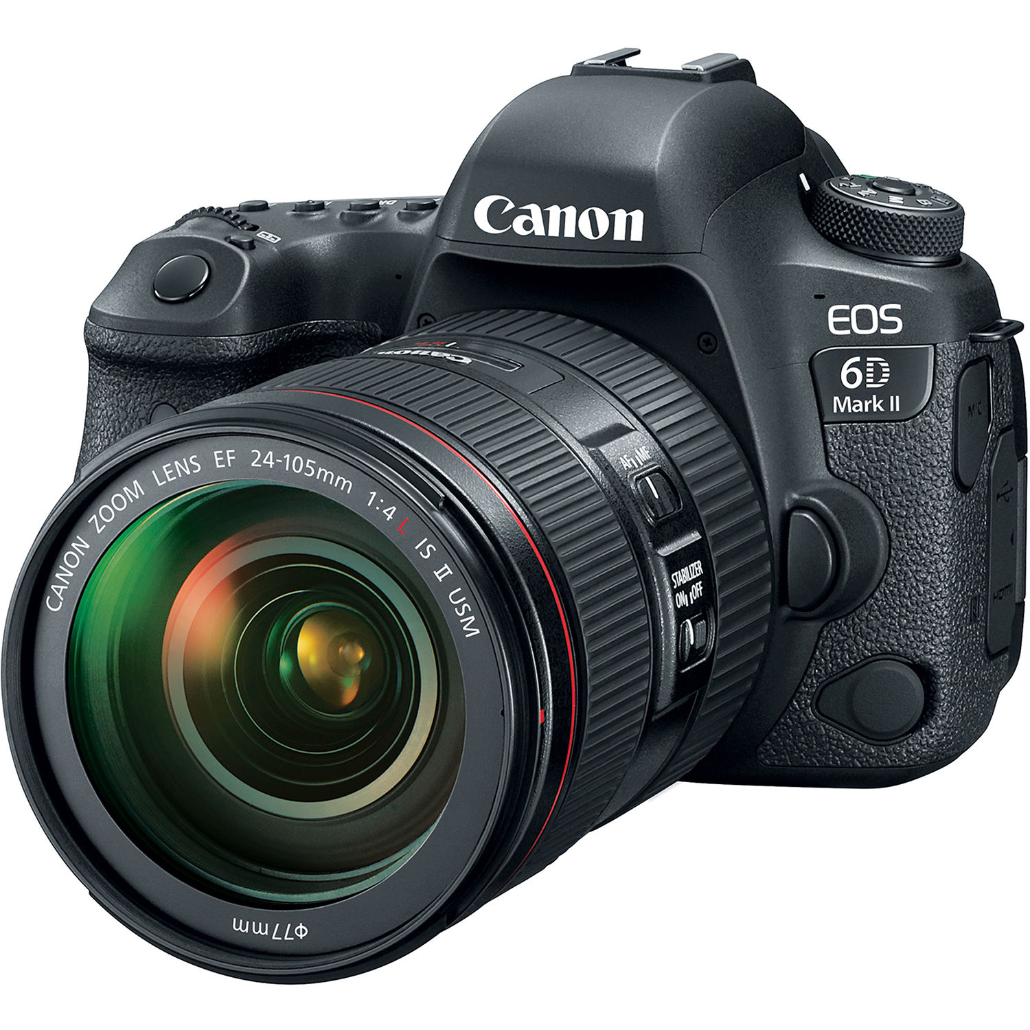 Canon Eos 6d Mark Ii Dslr Camera With 24 105mm F 4l Ii 1897c009