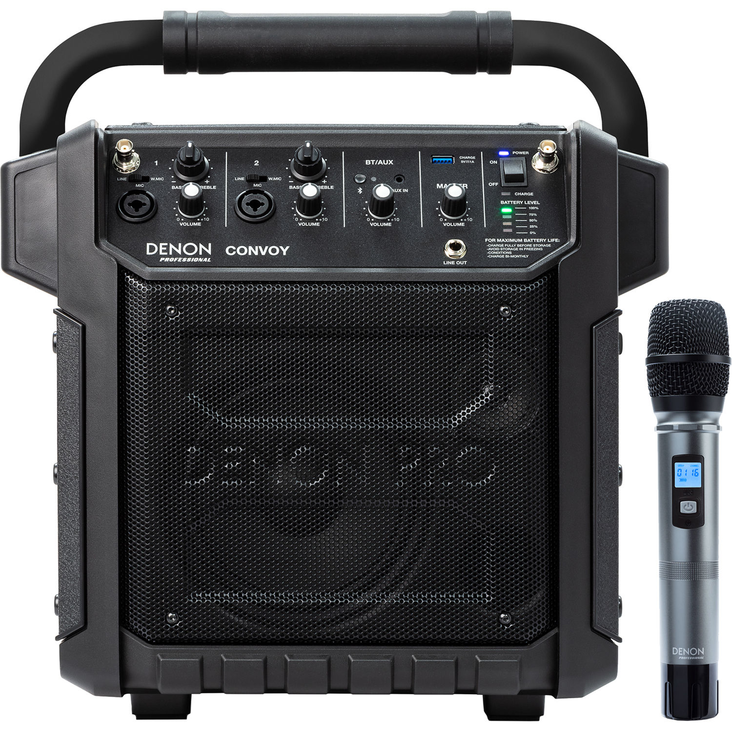 denon portable pa system