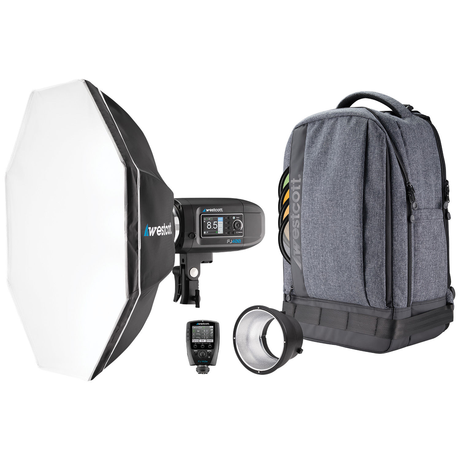 Westcott 1 Light Backpack Kit With Wireless Trigger And Rapid Box Switch Octa S Aus Plug