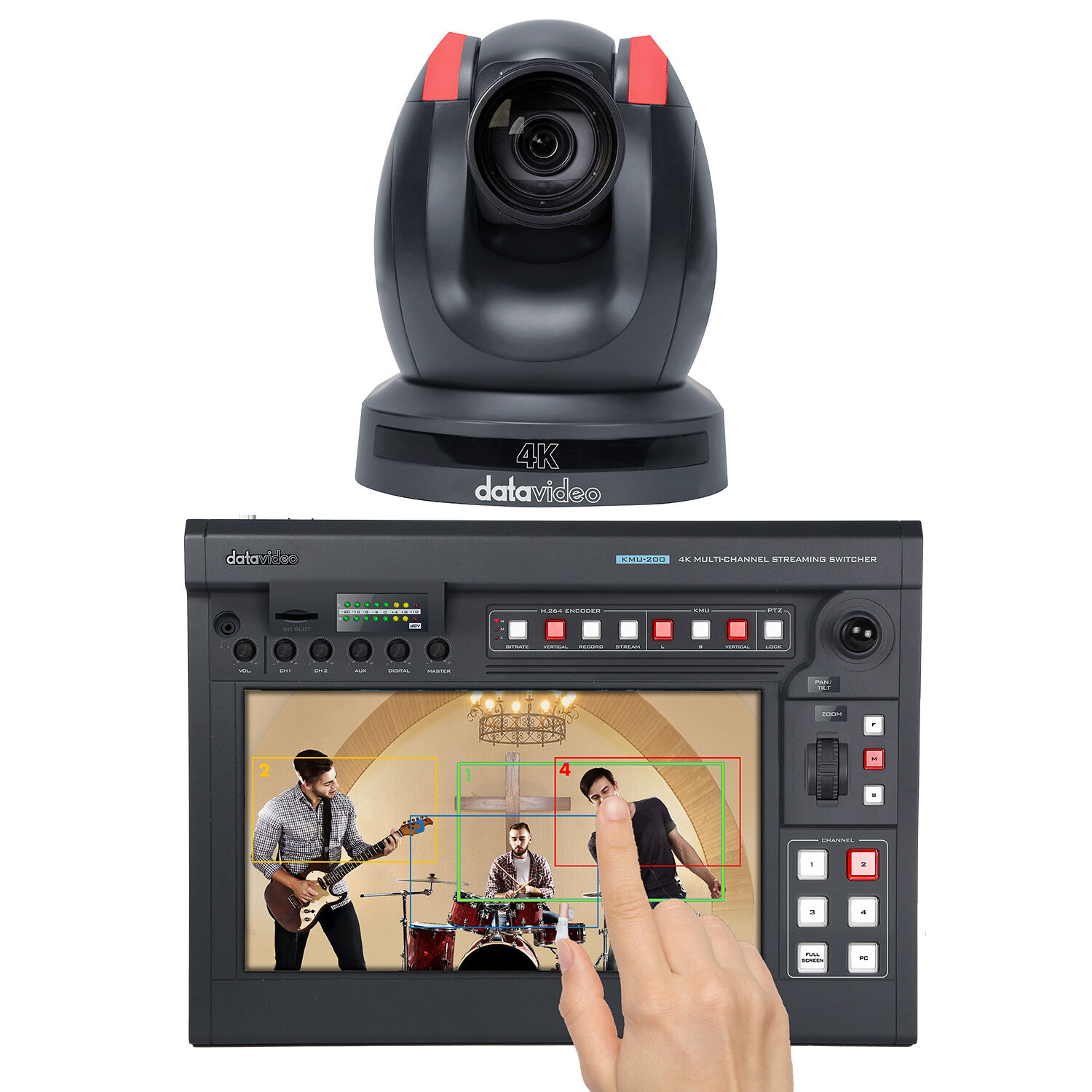 Datavideo Ptc 280 4k Ptz Camera And Kmu 0 Video Kmu 0 Kit