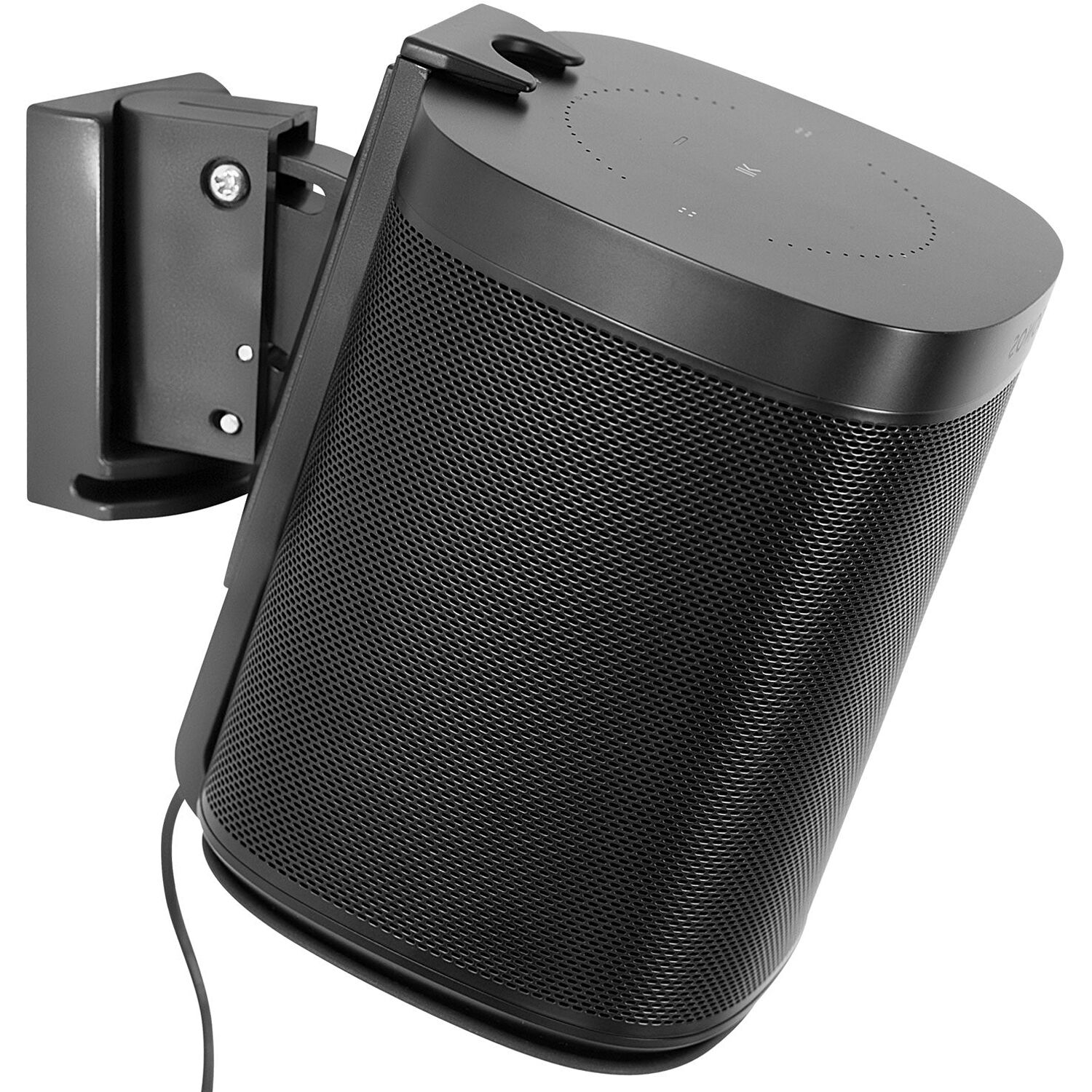 Photo 1 of Mount-It! Adjustable Wall Mount for Sonos One, One SL, and PLAY:1 (Black)