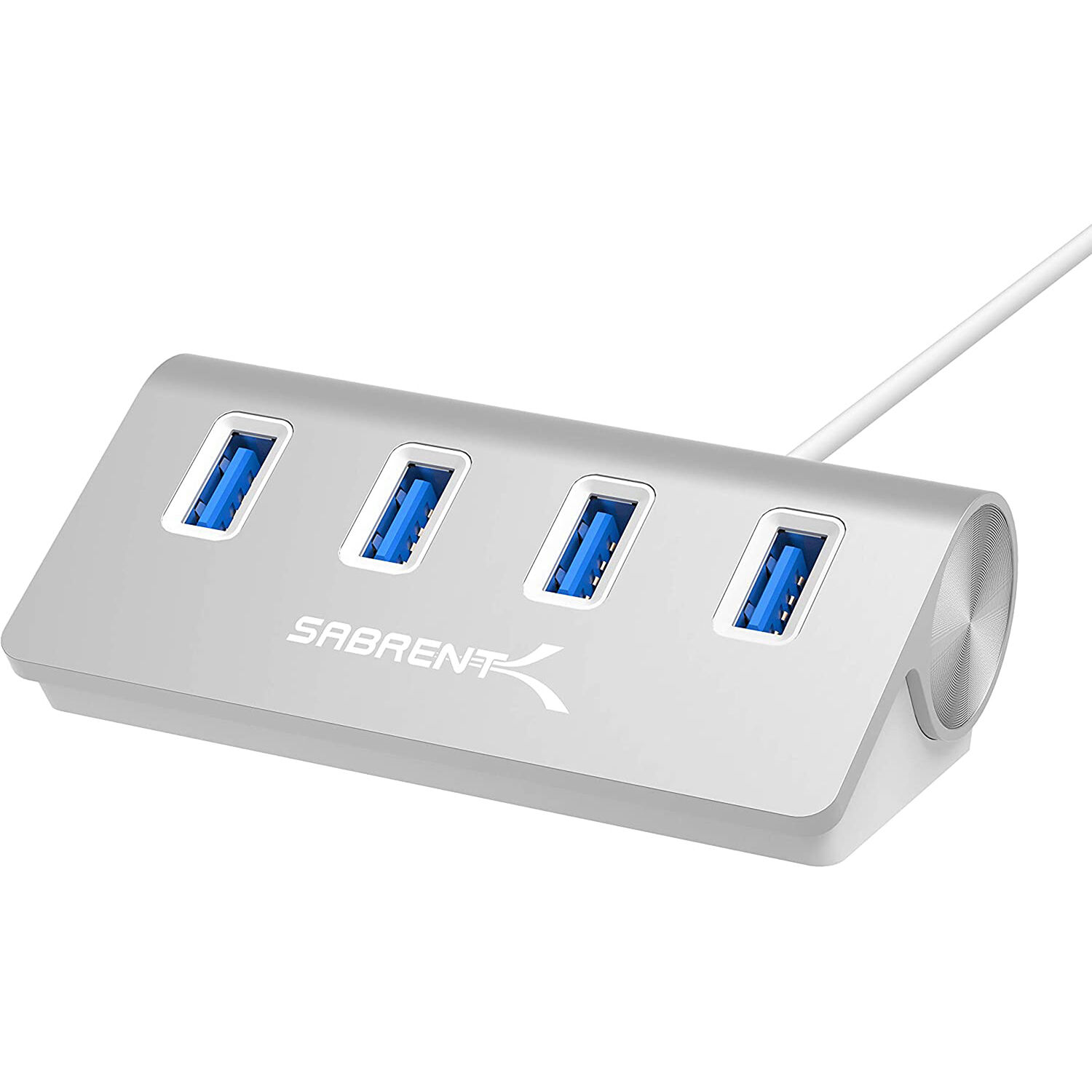 Photo 1 of Sabrent USB 3.0 4-Port Aluminum Hub (Silver)