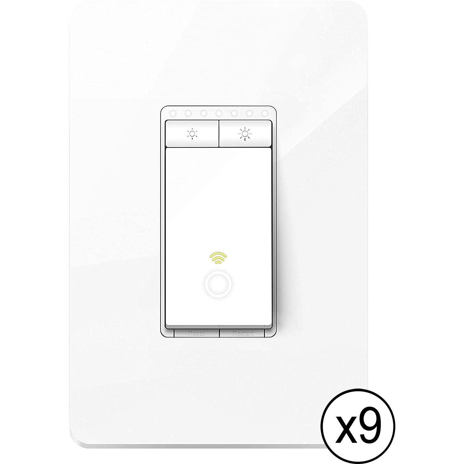 Photo 1 of TP-Link HS220 Smart Wi-Fi Light Switch with Dimmer (9-Pack)v c