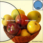 Kodak 4x4" (100mm) 80B Color Conversion Wratten Gel Filter