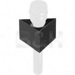 GB Mic Flag Triangle Microphone Flag - 2 x 3" - Black