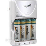 Impact 2-Hour Rapid Charger with Four 2900 mAh "AA" NiMH Batteries
