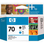 HP 70 Matte Black & Cyan Printhead
