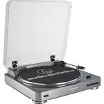 Audio-Technica Consumer AT-LP60USB Fully Automatic Belt-Drive Turntable (Silver)