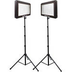 Bescor Portable LED Video 2-Light Kit (7.2VDC/110VAC)
