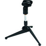 QuikLok A-188 Desktop Microphone Stand with Tripod Base - Height: 4.3 to 6.7" (11 to 17cm)