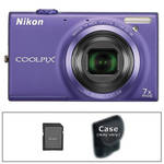 Nikon Coolpix S6100 Digital Camera with Basic Accessory Kit