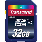 Transcend 32GB SDHC Memory Card Class 10