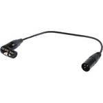 Remote Audio CAXJ12RT Angled XLR Female to XLR Male Cable (12")