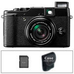 FUJIFILM X10 Digital Camera with Basic Accessory Kit (Black)