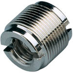 K&M 215 Thread Adapter, 1/2 and 3/8" Female Thread, 5/8" 27 Gauge Male Thread (Nickel)
