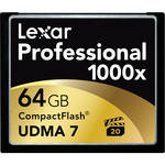 Lexar 64GB CompactFlash Memory Card Professional 1000x UDMA