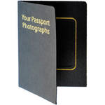 B. Oshrin Passport Photo Holder for 2x2" Images, 100 Pack, Black)
