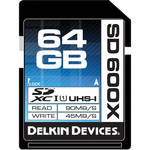 Delkin Devices 64GB SDXC Memory Card 600x UHS-I