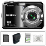 FUJIFILM FinePix AX550 Digital Camera (Black) with Deluxe