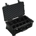 Pelican 1510 Carry On Case with Black Dividers (Black)