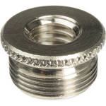 K&M 217 Thread Adapter, 3/8" Female Thread, 5/8" 27 Gauge Male Thread (Nickel)