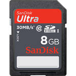 SanDisk 8GB SDHC Memory Card Ultra Class 10 UHS-1