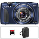 FUJIFILM FinePix F900EXR Digital Camera Basic Kit (Indigo Blue)