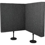 Auralex DeskMAX Stand-Mounted Acoustic Panels (Charcoal Gray, Set of 2)