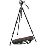 Manfrotto MVH500AH Fluid Head & 755XB Tripod with Carrying Bag