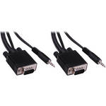 Pearstone Standard VGA Male to VGA Male Cable with 3.5mm Stereo Audio (15')