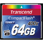 Transcend 64GB CompactFlash Memory Card 400x UDMA