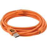 Tether Tools 15' TetherPro USB 2.0 Type-A Male to mini-USB Type-B 8-pin Gold-Plated Cable (Hi-Visibility Orange)