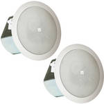 JBL Control 12C/T Professional Series 3" 40W Passive Ceiling Loudspeaker (Pair, White)