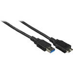 Câble HAMA USB A-Mâle vers B-Mâle (USB 2.0 - 480 Mbit/s) - Connecteurs  plaqués or - Textile tressé - 1,50 mètre